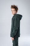 Худи unisex, из футера с начесом (хаки)
