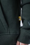 Худи unisex, из футера с начесом (хаки)