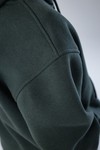 Худи unisex, из футера с начесом (хаки)