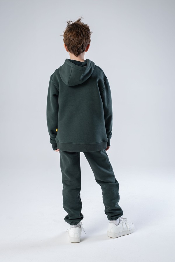 Джоггеры unisex, из футера c начесом (хаки)