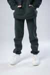 Джоггеры unisex, из футера c начесом (хаки)