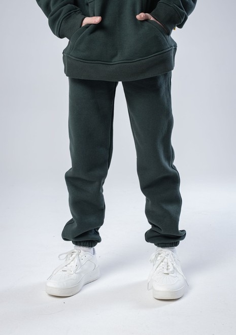 Джоггеры unisex, из футера c начесом (хаки)