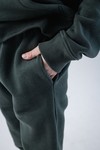 Джоггеры unisex, из футера c начесом (хаки)