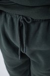 Джоггеры unisex, из футера c начесом (хаки)