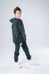 Джоггеры unisex, из футера c начесом (хаки)
