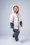 Комбинезон колор блок softshell (розово-серый)