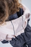 Комбинезон колор блок softshell (розово-серый)