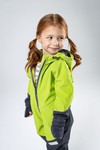 Комбинезон колор блок softshell (лайм-серый)