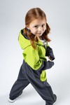 Комбинезон колор блок softshell (лайм-серый)