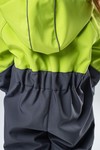Комбинезон колор блок softshell (лайм-серый)