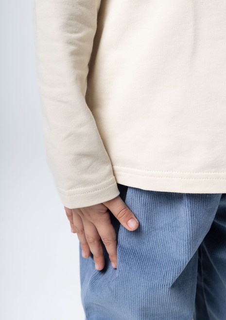 Лонгслив с крылышком (бежево-розовый)