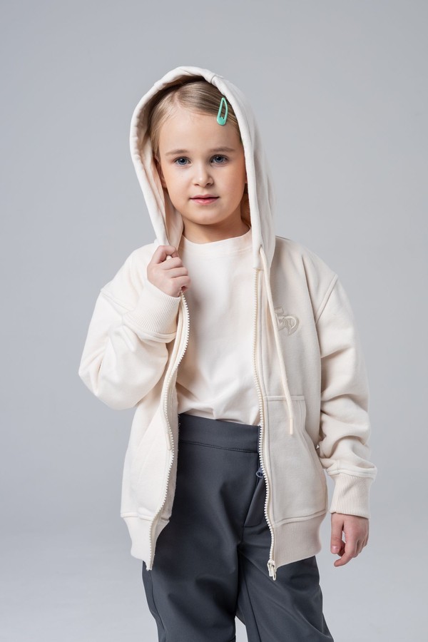 Зип-худи, junior (молочный)