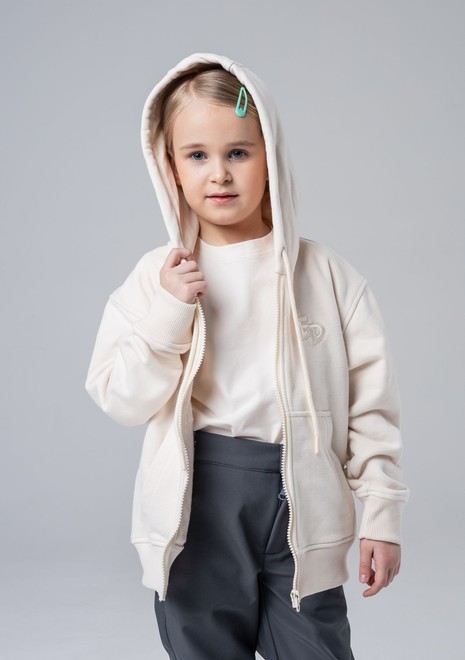 Зип-худи, junior (молочный)