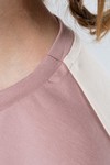 Костюм color block (бежево-розовый)