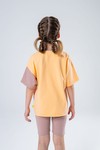Костюм color block (персиково-розовый)