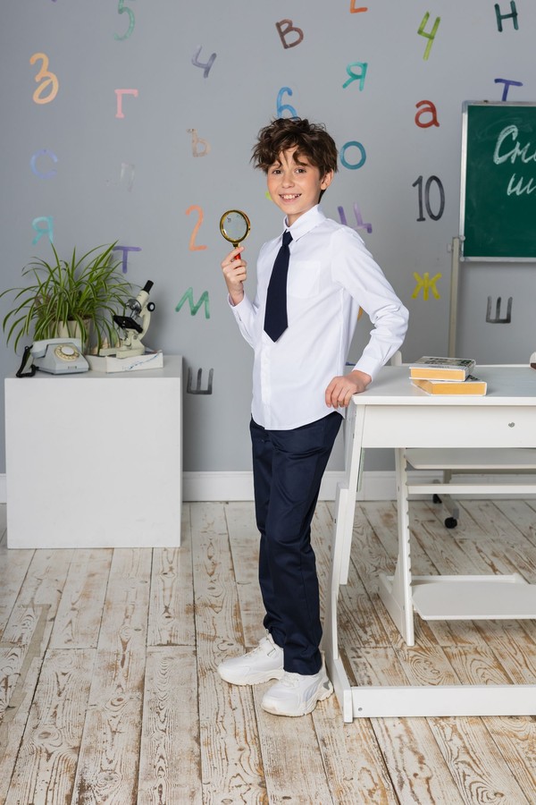 Сорочка школьная для мальчика (на пуговицах)