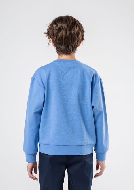 Хлопковый свитшот unisex (темно-голубой)
