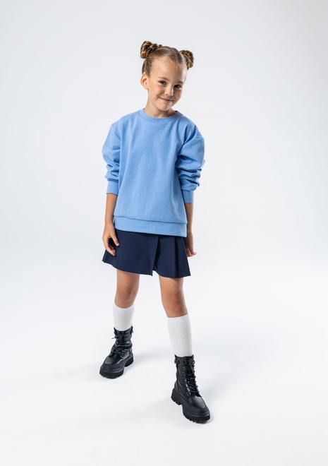 Хлопковый свитшот unisex (светло-голубой)