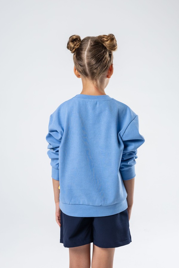 Хлопковый свитшот unisex (светло-голубой)