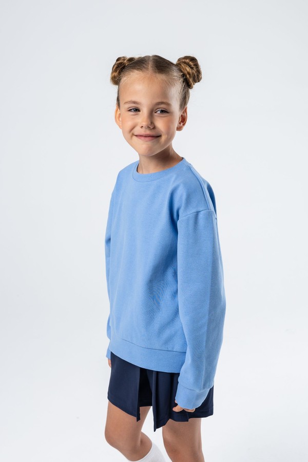 Хлопковый свитшот unisex (светло-голубой)
