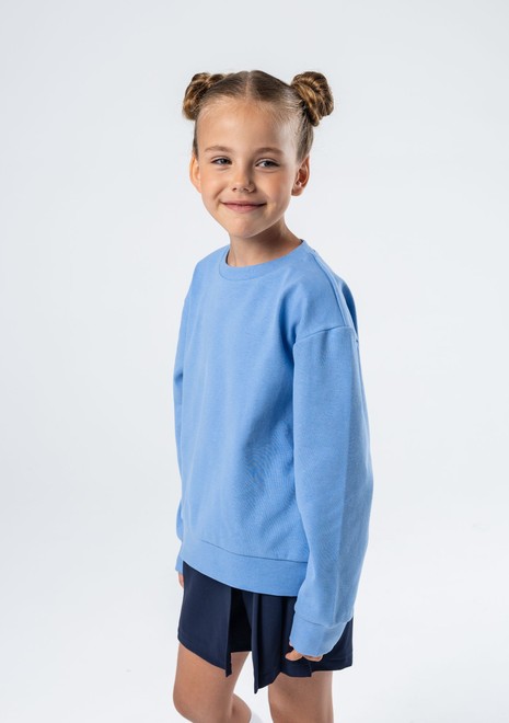 Хлопковый свитшот unisex (светло-голубой)