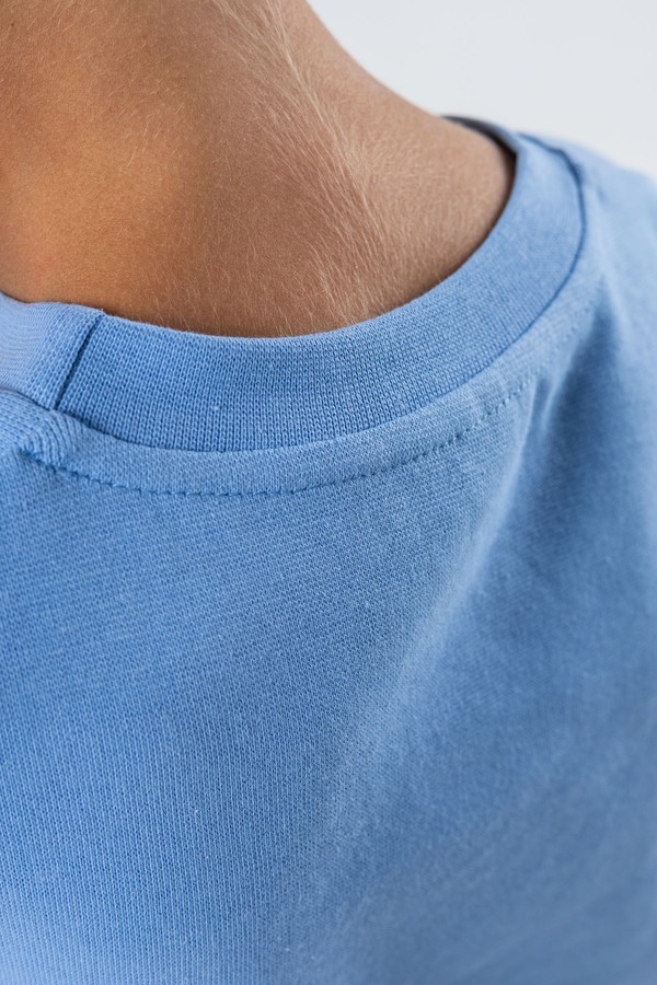Хлопковый свитшот unisex (светло-голубой)