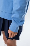Хлопковый свитшот unisex (светло-голубой)