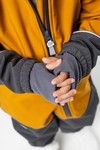 Комбинезон колор блок softshell (горчица-серый)