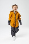 Комбинезон колор блок softshell (горчица-серый)