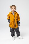 Комбинезон колор блок softshell (горчица-серый)