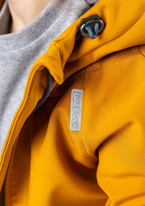 Комбинезон колор блок softshell (горчица-серый)