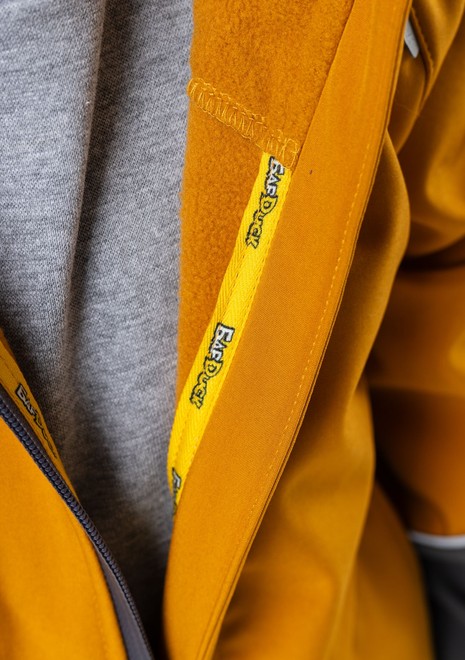 Комбинезон колор блок softshell (горчица-серый)