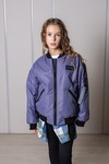 Бомбер оверсайз утепленный (фиолетовый)