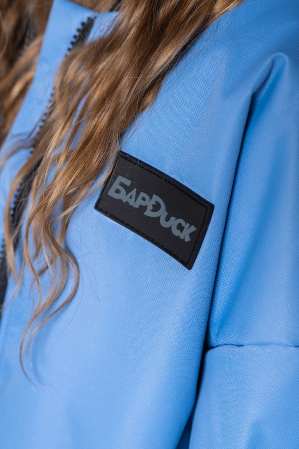 Бомбер оверсайз утепленный (голубой)