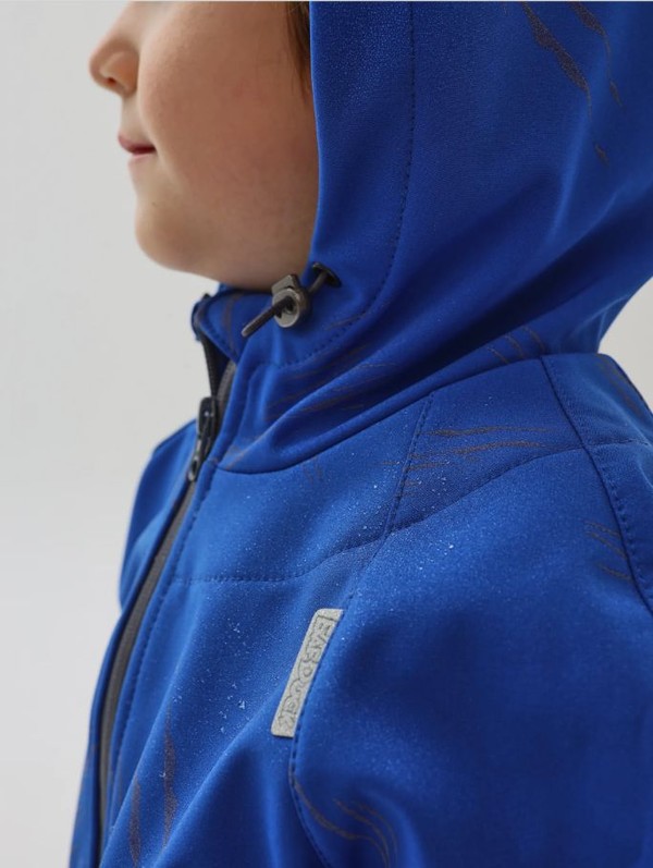 Комбинезон колор блок softshell (синий-серый)