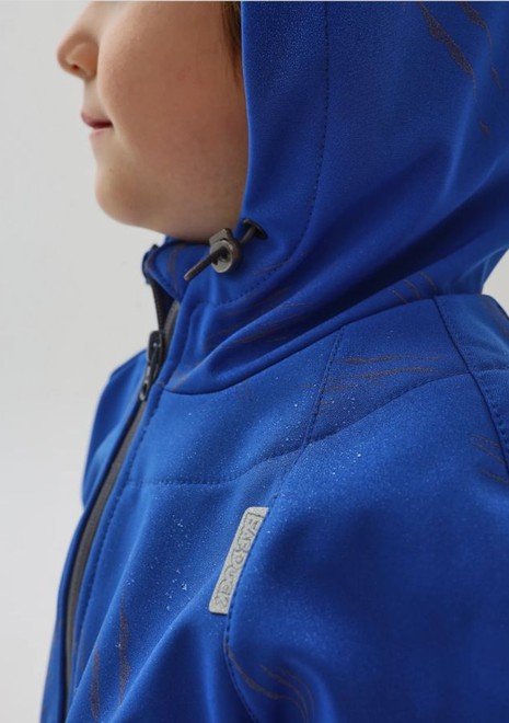 Комбинезон колор блок softshell (синий-серый)