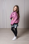 Бомбер оверсайз утепленный (темно-розовый)