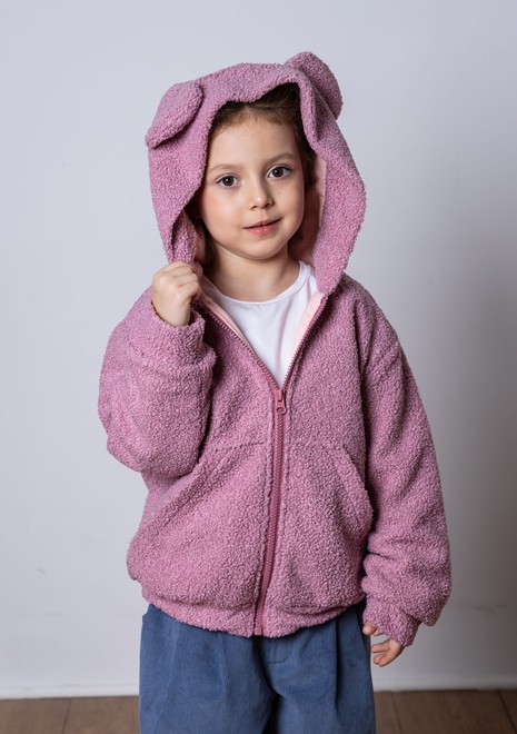 Куртка тедди (пудровый)